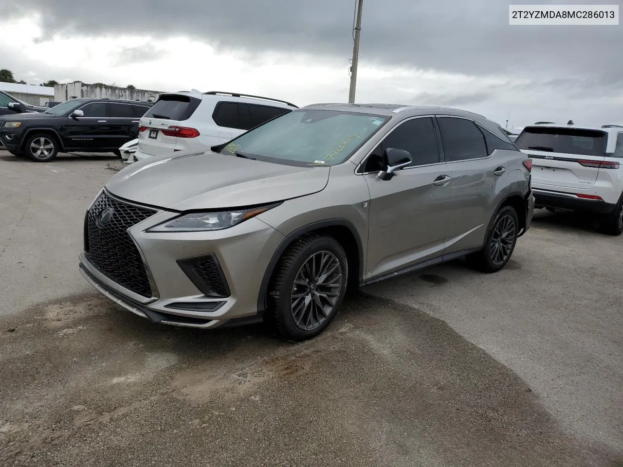 2021 Lexus Rx 350 F Sport VIN: 2T2YZMDA8MC286013 Lot: 74221124