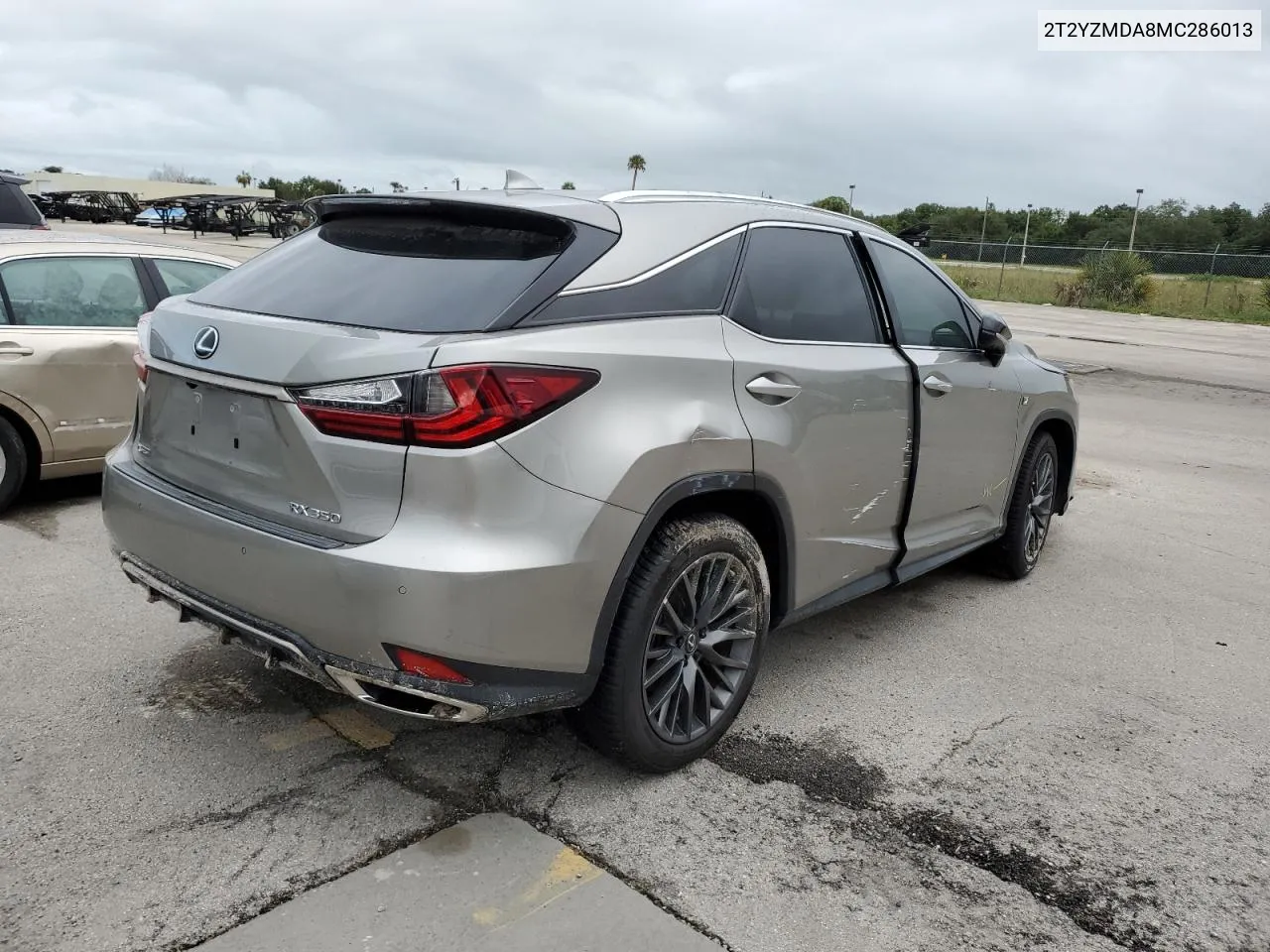 2021 Lexus Rx 350 F Sport VIN: 2T2YZMDA8MC286013 Lot: 74221124