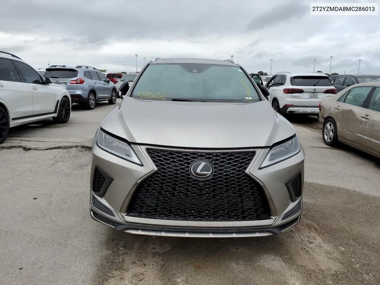 2021 Lexus Rx 350 F Sport VIN: 2T2YZMDA8MC286013 Lot: 74221124