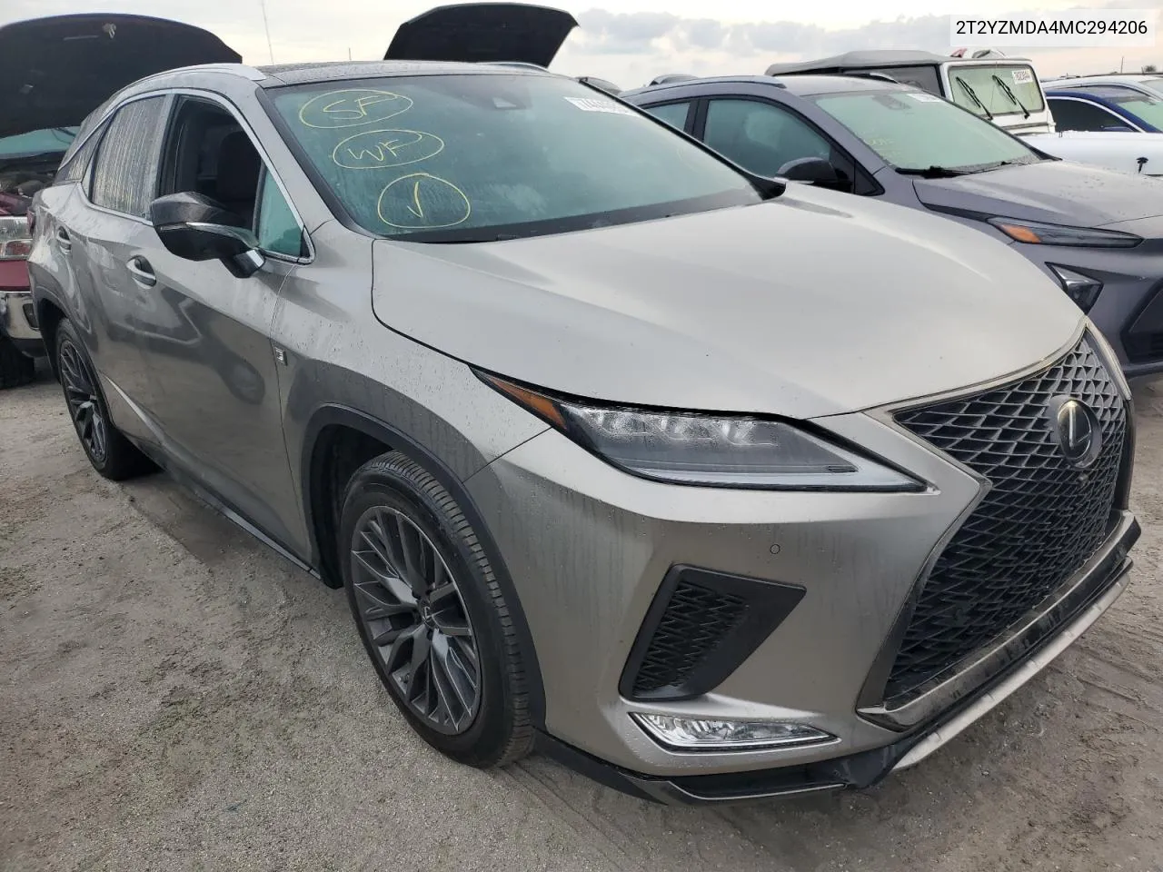 2021 Lexus Rx 350 F Sport VIN: 2T2YZMDA4MC294206 Lot: 74440934