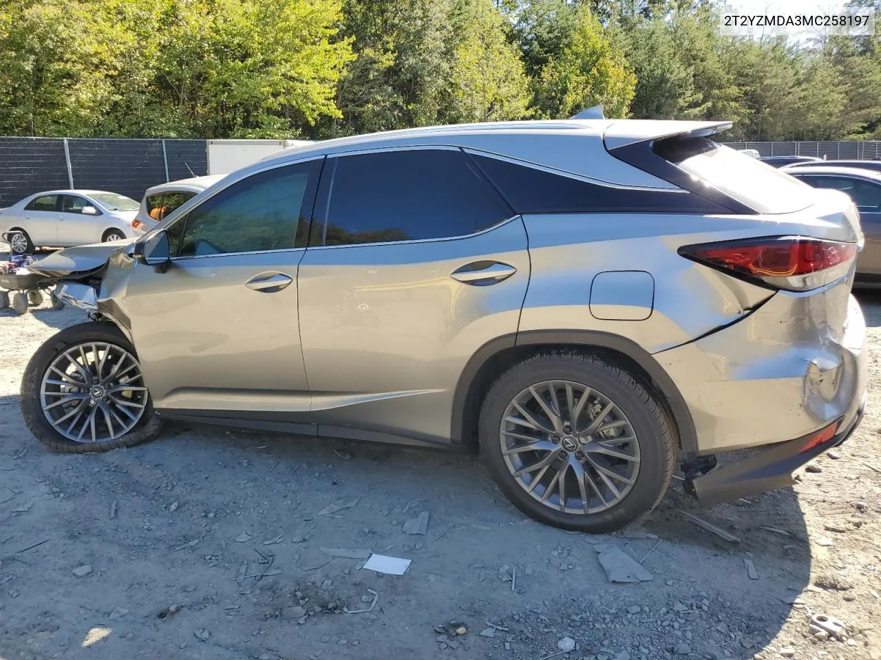 2021 Lexus Rx 350 F Sport VIN: 2T2YZMDA3MC258197 Lot: 75015534