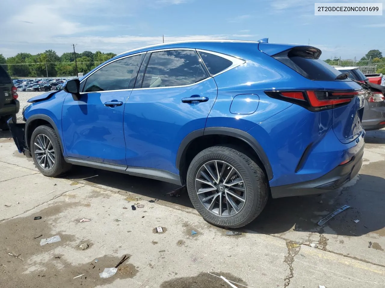 2T2GDCEZ0NC001699 2022 Lexus Nx 250