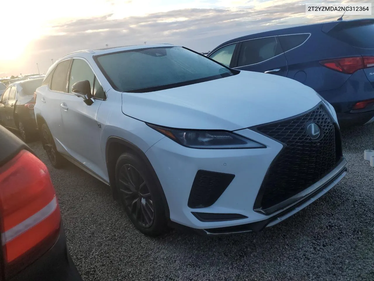 2022 Lexus Rx 350 F Sport VIN: 2T2YZMDA2NC312364 Lot: 73702354