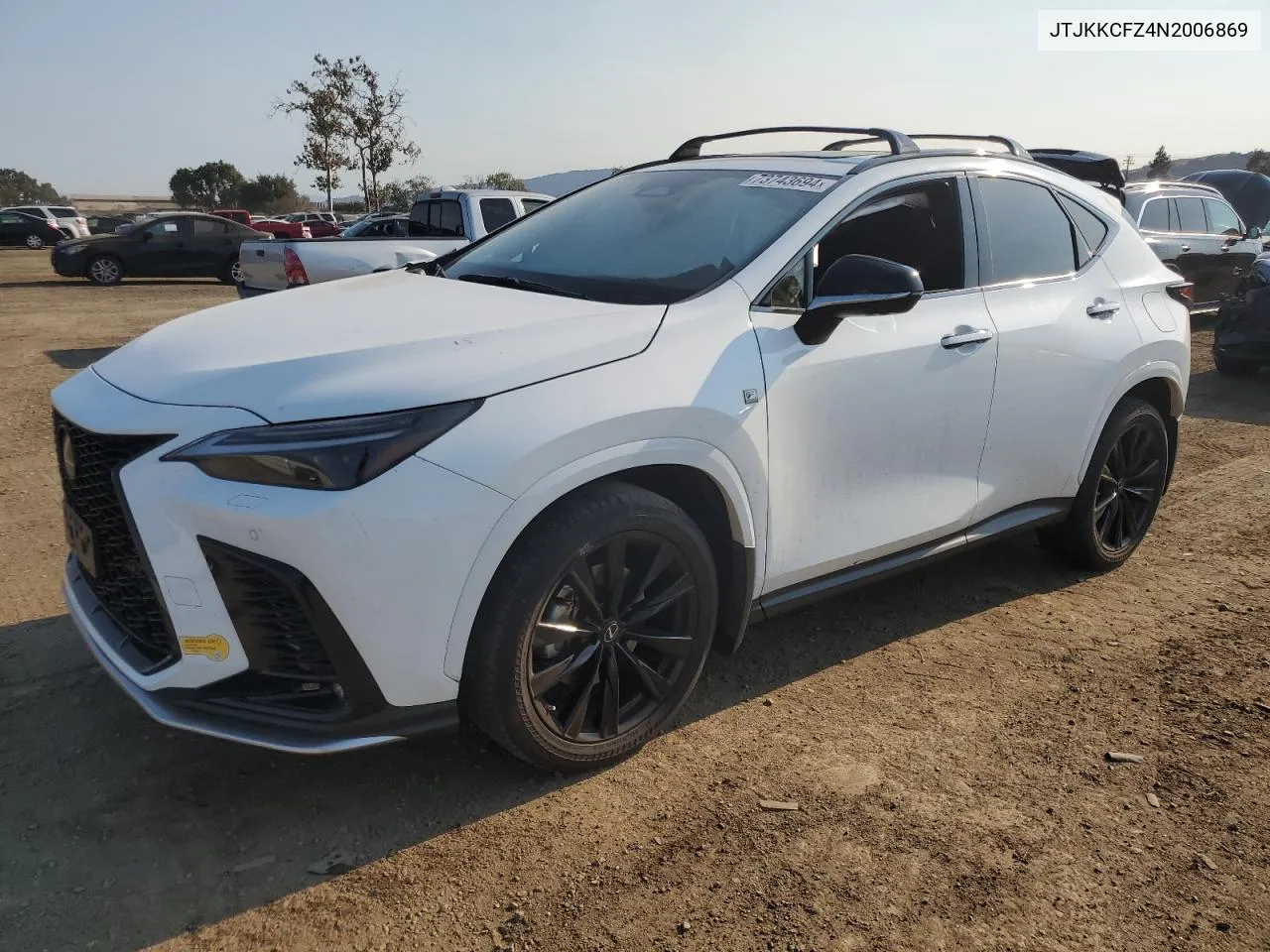 2022 Lexus Nx 450H VIN: JTJKKCFZ4N2006869 Lot: 73743694