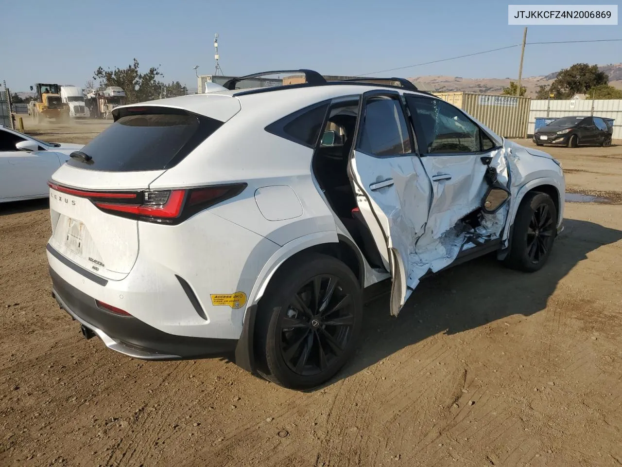 2022 Lexus Nx 450H VIN: JTJKKCFZ4N2006869 Lot: 73743694