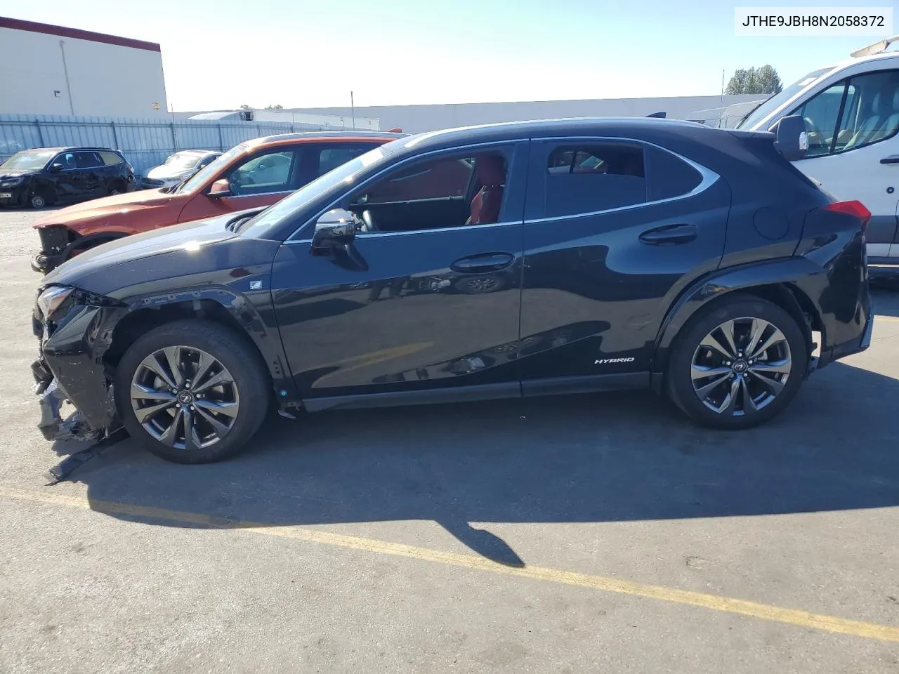 2022 Lexus Ux 250H Base VIN: JTHE9JBH8N2058372 Lot: 74527224