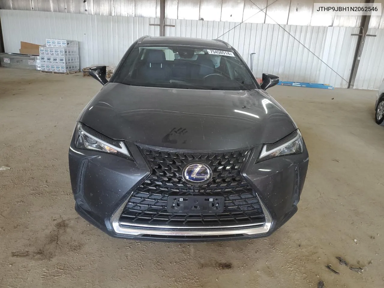 2022 Lexus Ux 250H Base VIN: JTHP9JBH1N2062546 Lot: 75450514