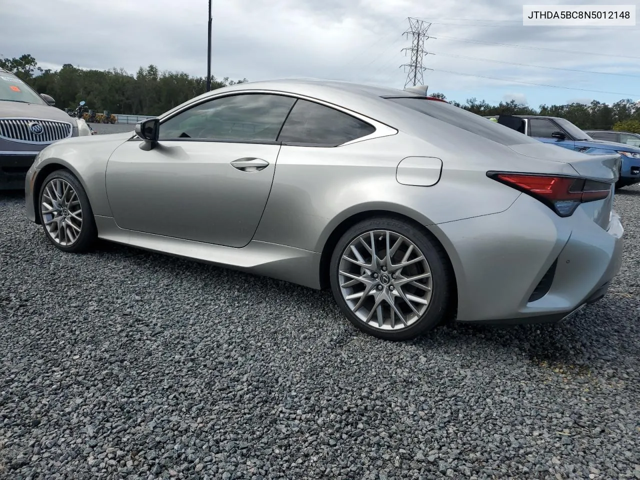 2022 Lexus Rc 300 Base VIN: JTHDA5BC8N5012148 Lot: 75625514