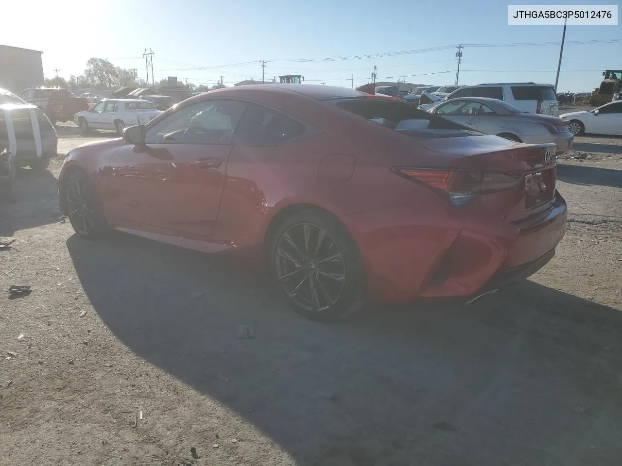 2023 Lexus Rc 300 Base VIN: JTHGA5BC3P5012476 Lot: 74697224