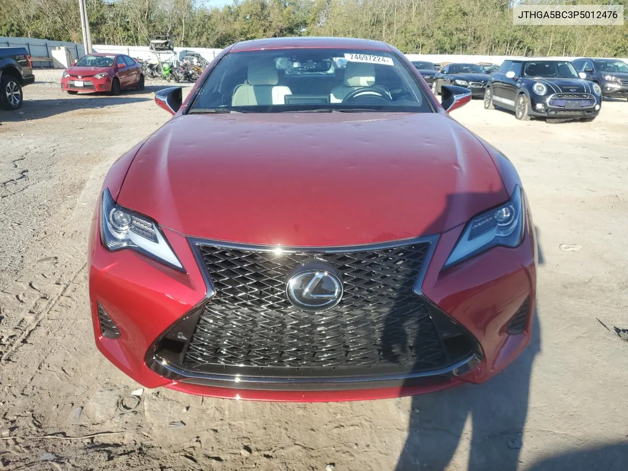 2023 Lexus Rc 300 Base VIN: JTHGA5BC3P5012476 Lot: 74697224