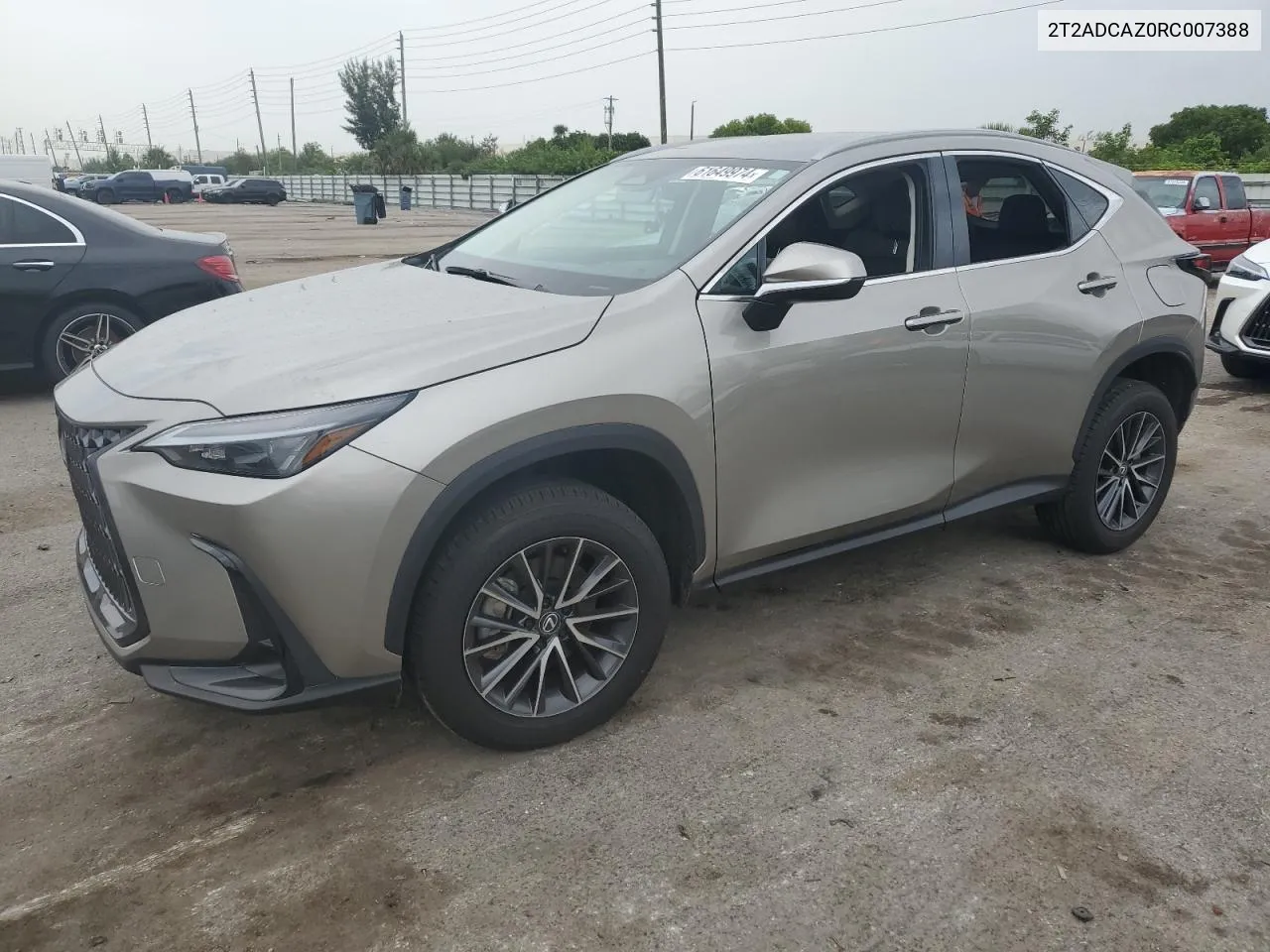 2024 Lexus Nx 250 Base VIN: 2T2ADCAZ0RC007388 Lot: 61649974