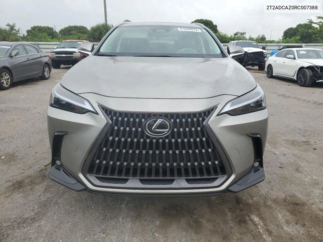 2024 Lexus Nx 250 Base VIN: 2T2ADCAZ0RC007388 Lot: 61649974