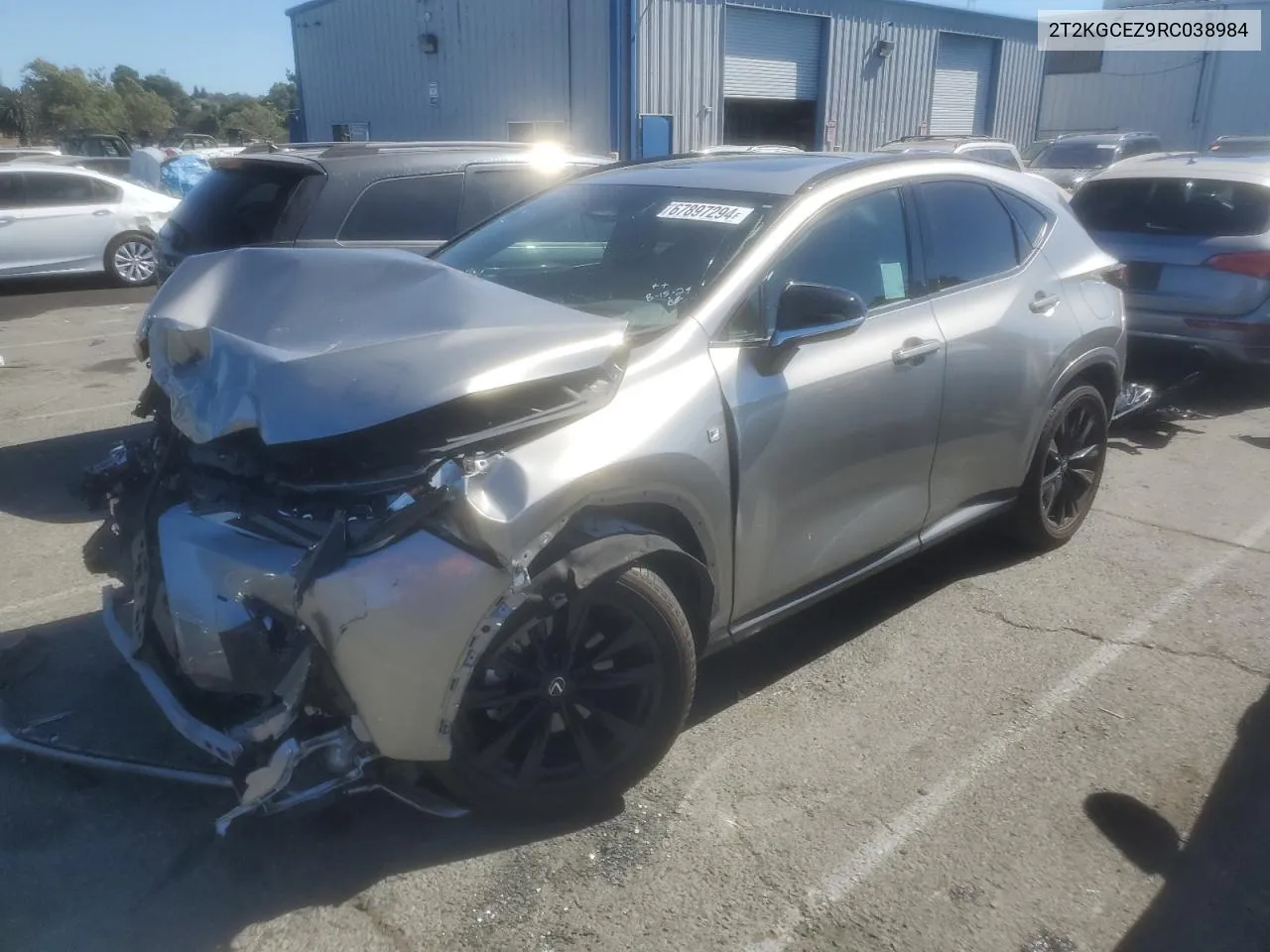 2024 Lexus Nx 350 Luxury VIN: 2T2KGCEZ9RC038984 Lot: 67897294