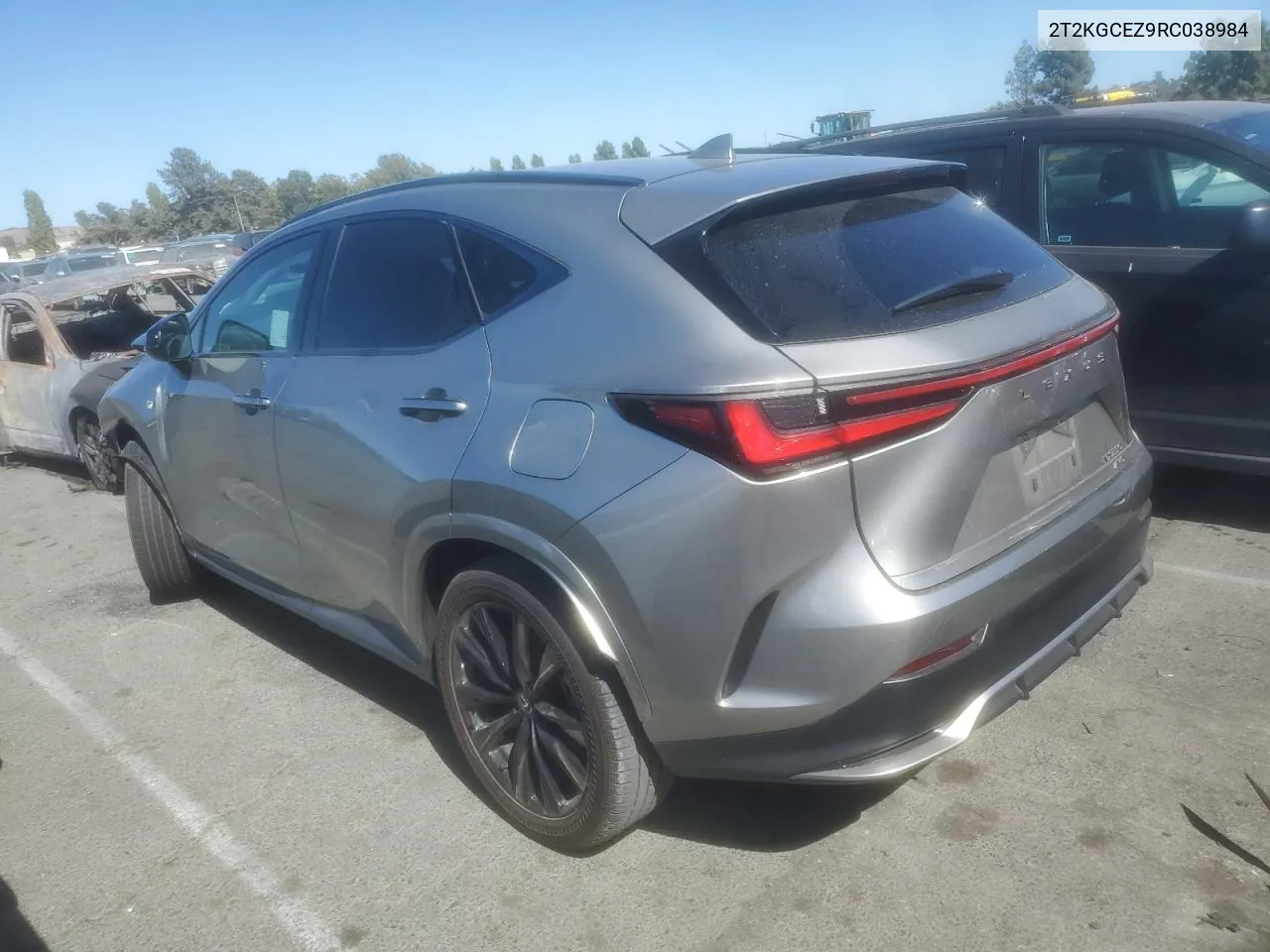 2024 Lexus Nx 350 Luxury VIN: 2T2KGCEZ9RC038984 Lot: 67897294