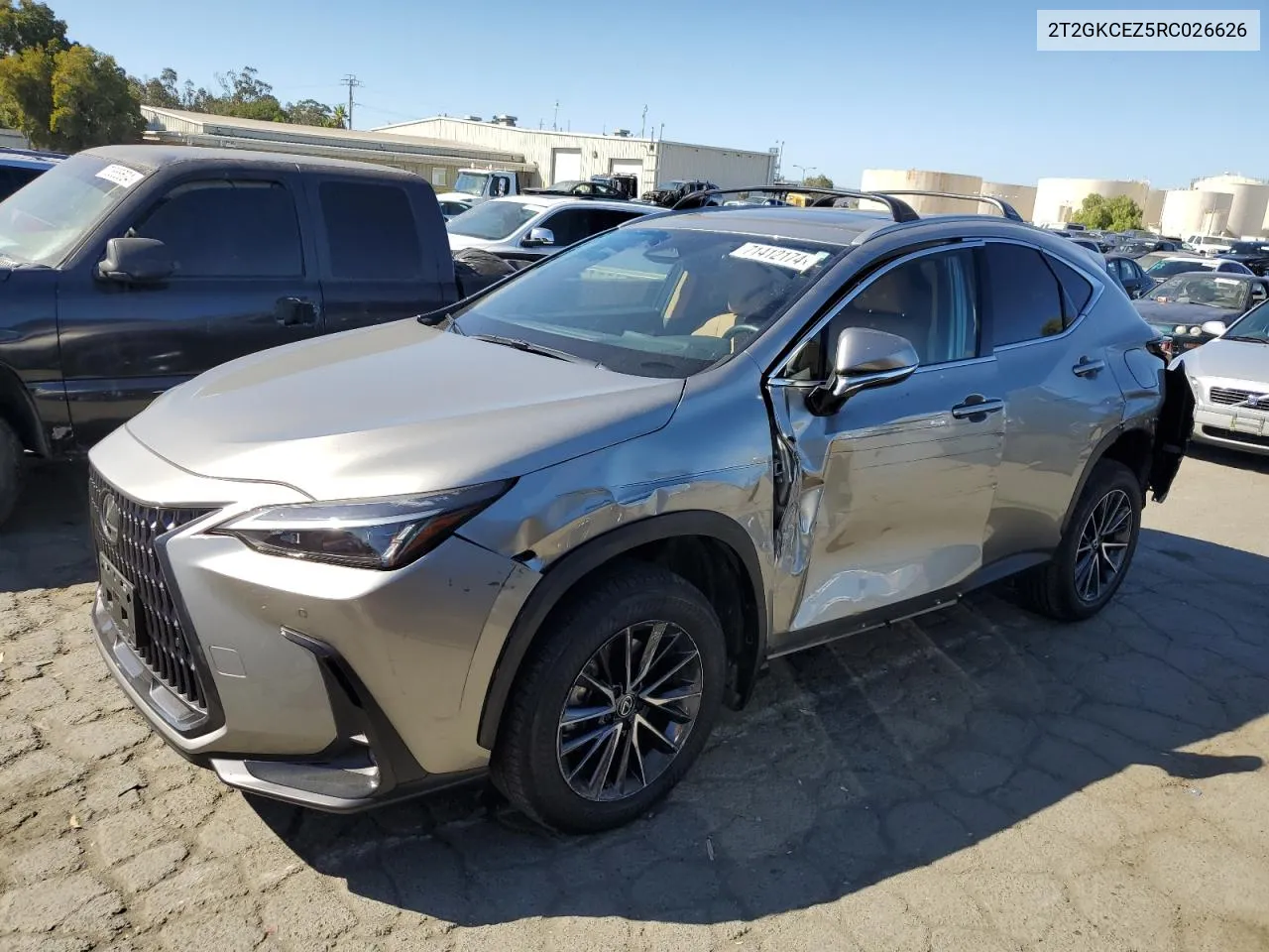 2024 Lexus Nx 350H Base VIN: 2T2GKCEZ5RC026626 Lot: 71412174