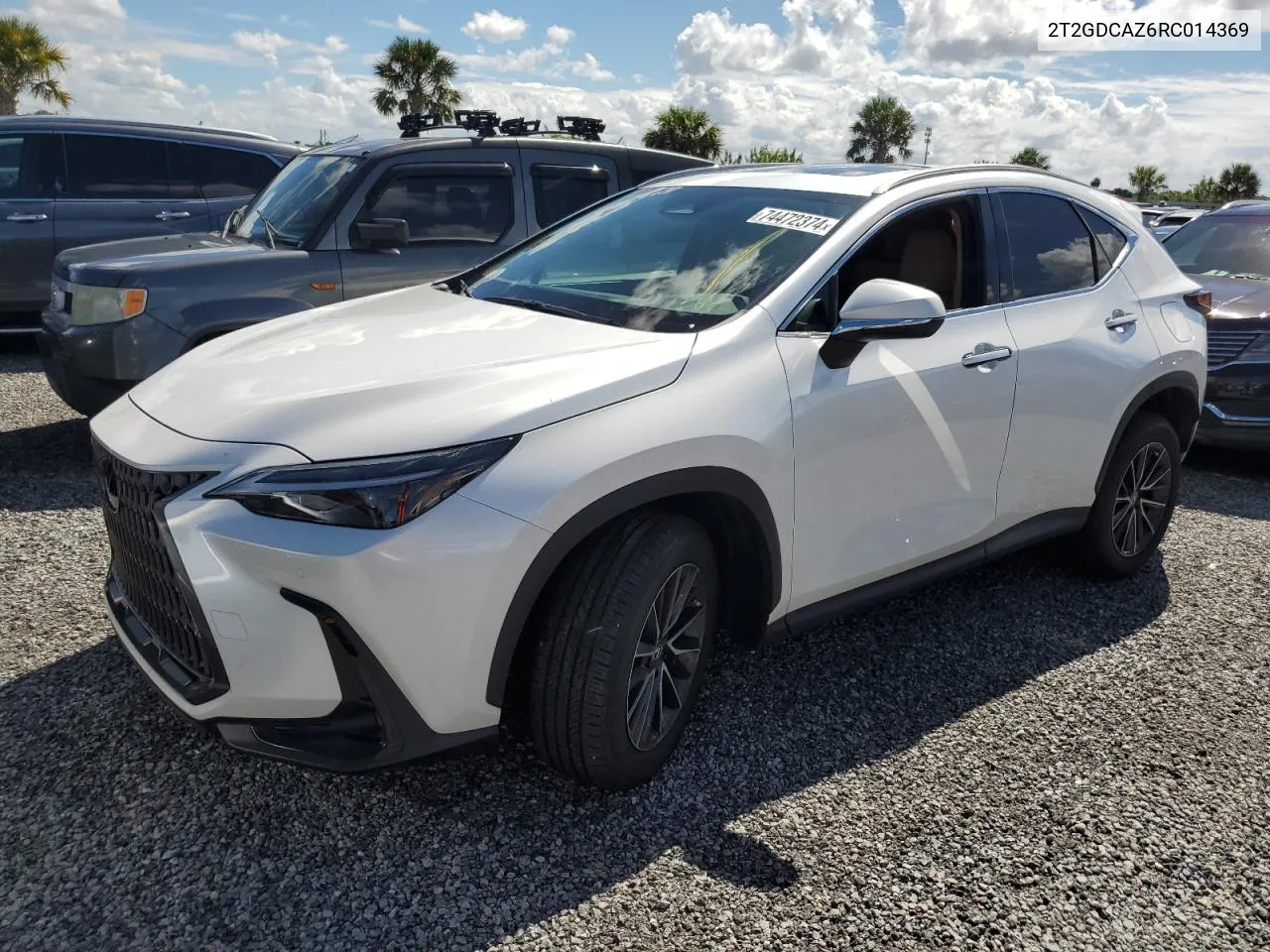 2024 Lexus Nx 250 Premium VIN: 2T2GDCAZ6RC014369 Lot: 74472374