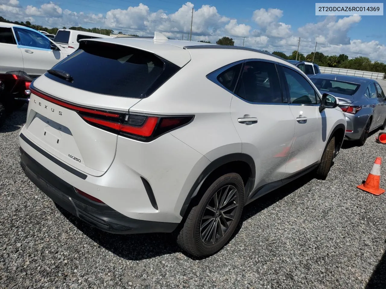 2024 Lexus Nx 250 Premium VIN: 2T2GDCAZ6RC014369 Lot: 74472374