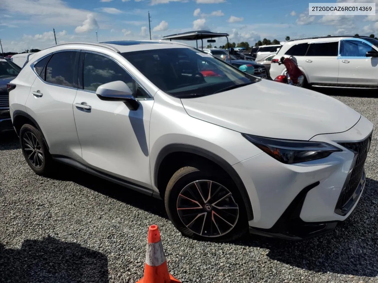 2024 Lexus Nx 250 Premium VIN: 2T2GDCAZ6RC014369 Lot: 74472374