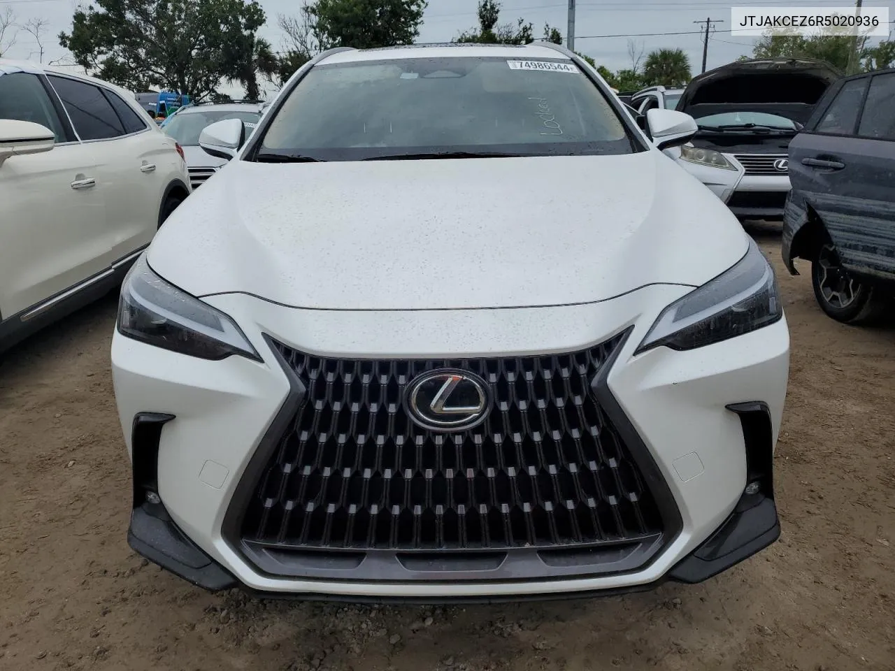 2024 Lexus Nx 350H Base VIN: JTJAKCEZ6R5020936 Lot: 74986544