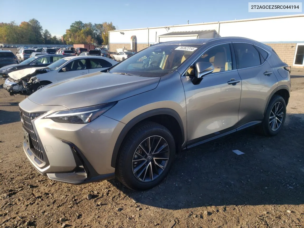 2024 Lexus Nx 350 Base VIN: 2T2AGCEZ5RC044194 Lot: 76362314