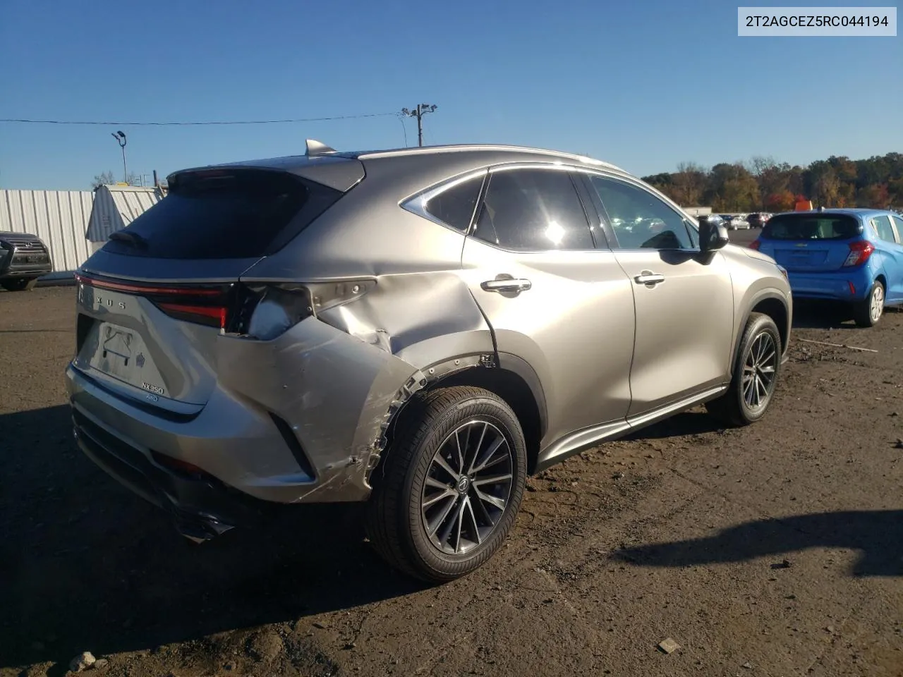 2024 Lexus Nx 350 Base VIN: 2T2AGCEZ5RC044194 Lot: 76362314