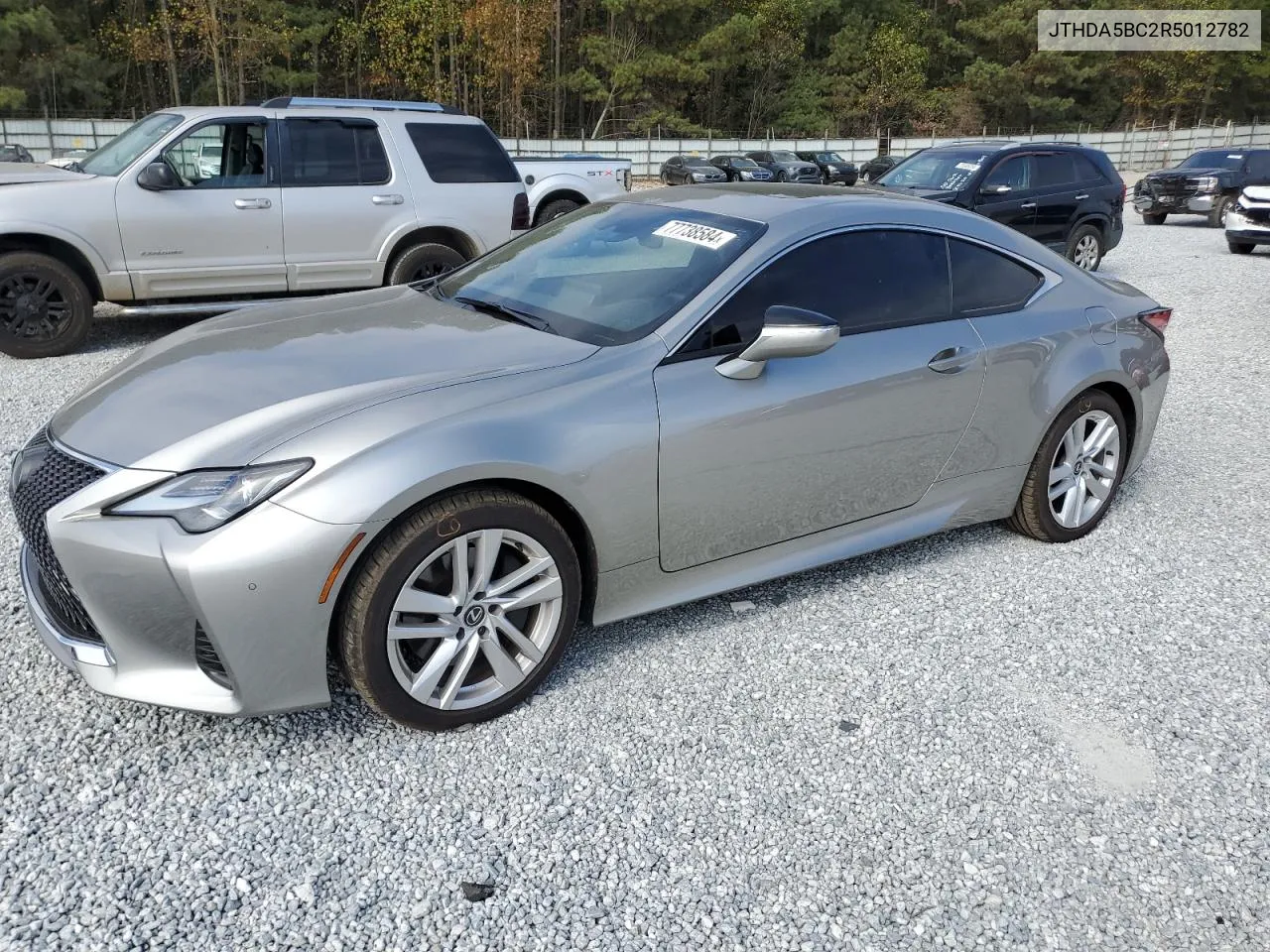 2024 Lexus Rc 300 Base VIN: JTHDA5BC2R5012782 Lot: 77738584