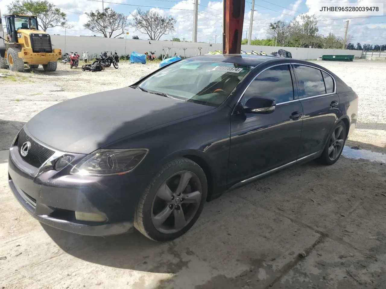 2008 Lexus Gs 350 VIN: JTHBE96S280039478 Lot: 72778574