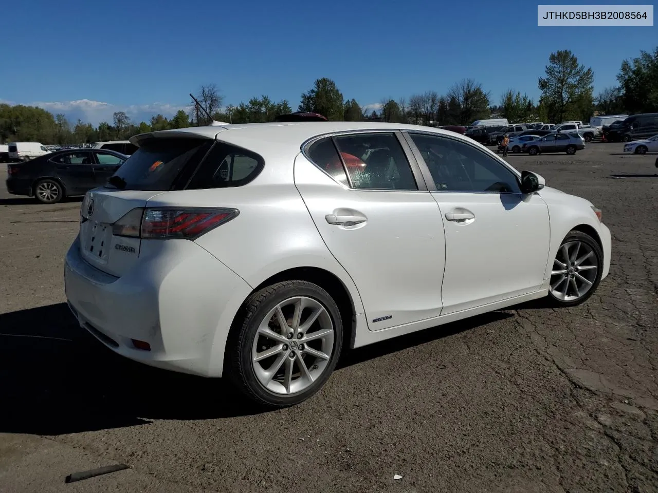 2011 Lexus Ct 200 VIN: JTHKD5BH3B2008564 Lot: 51550824