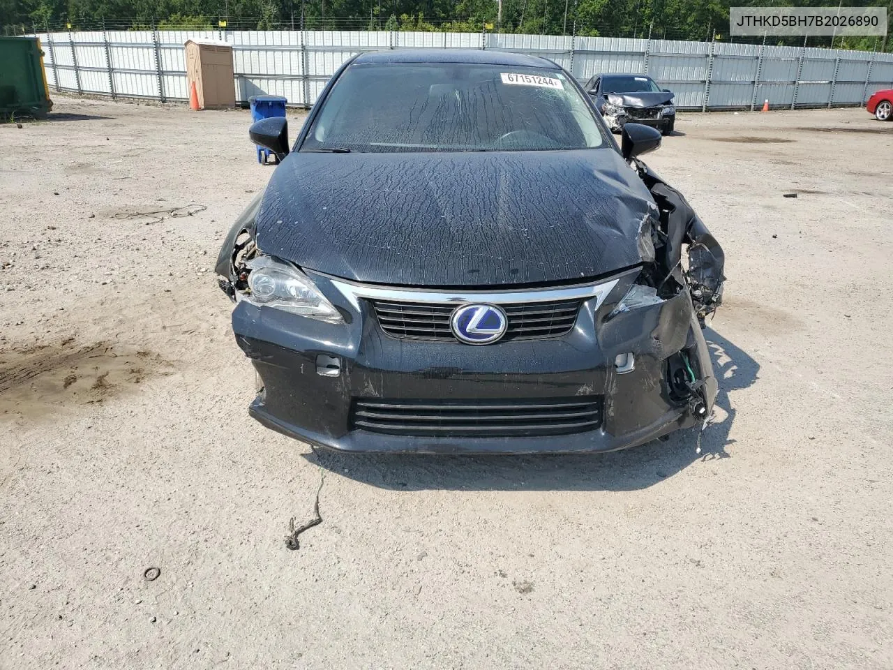 2011 Lexus Ct 200 VIN: JTHKD5BH7B2026890 Lot: 67151244