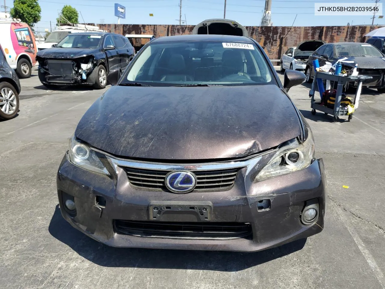 2011 Lexus Ct 200 VIN: JTHKD5BH2B2039546 Lot: 67688724