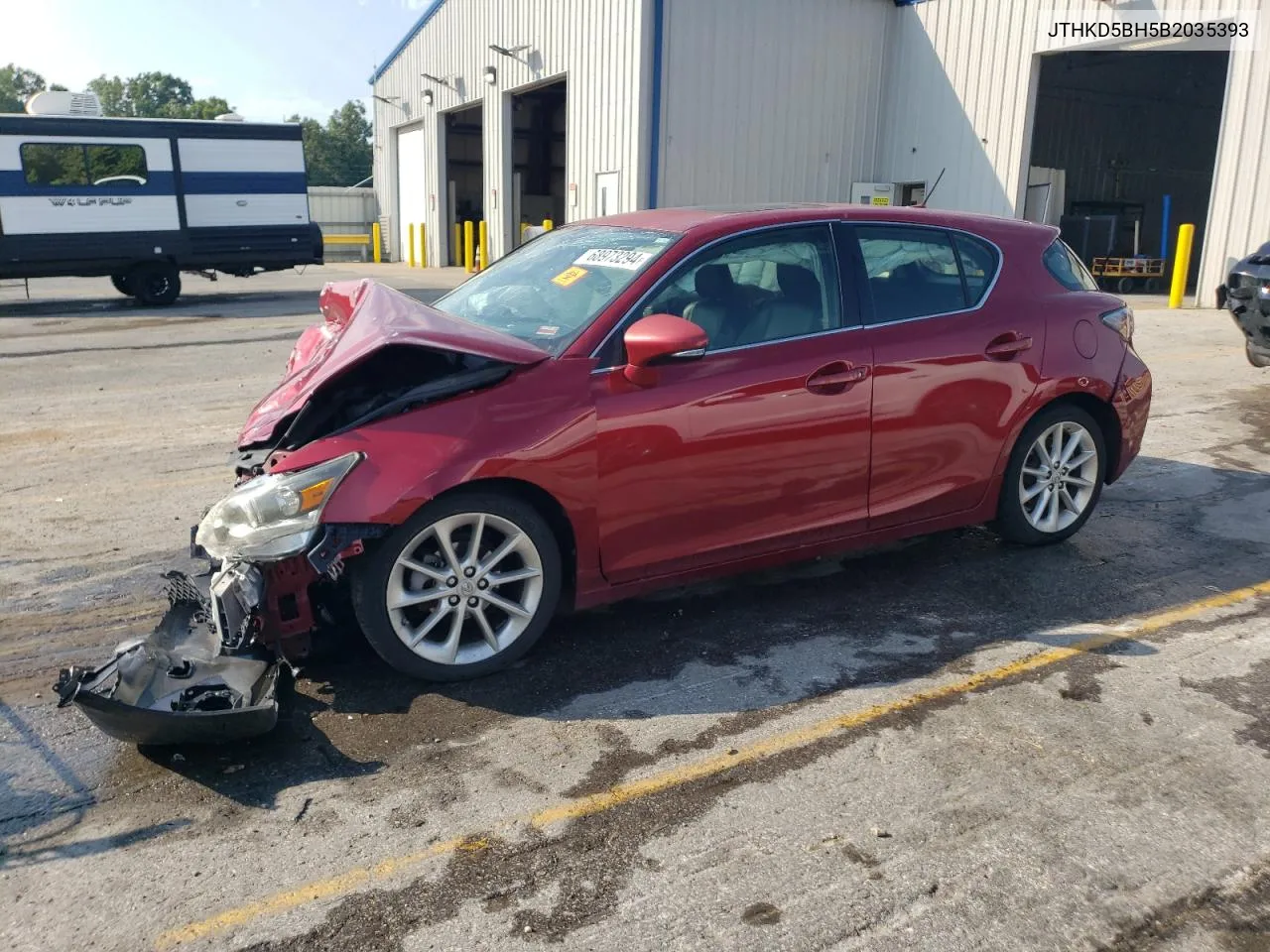 2011 Lexus Ct 200 VIN: JTHKD5BH5B2035393 Lot: 68973294