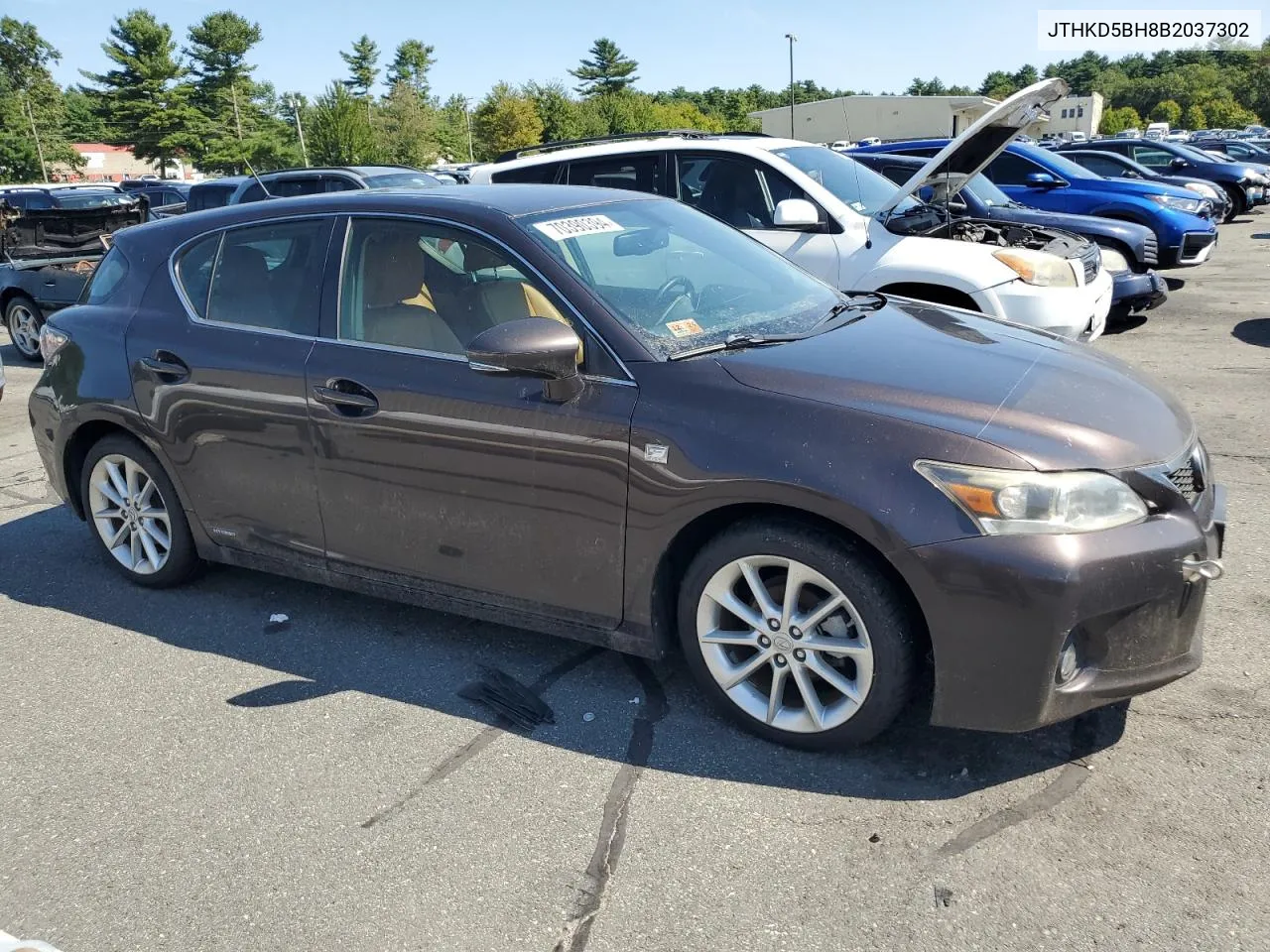 2011 Lexus Ct 200 VIN: JTHKD5BH8B2037302 Lot: 70390394