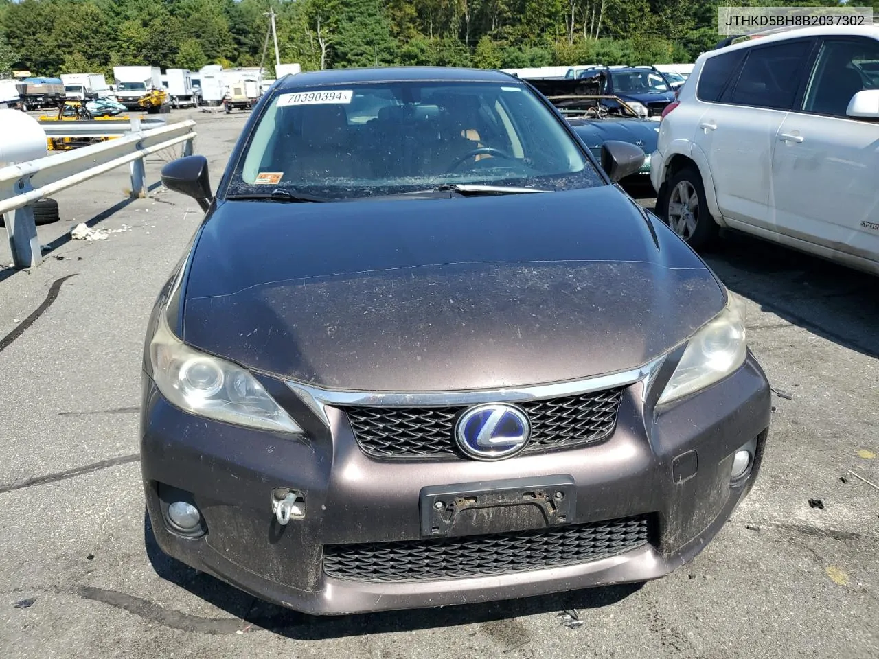 2011 Lexus Ct 200 VIN: JTHKD5BH8B2037302 Lot: 70390394