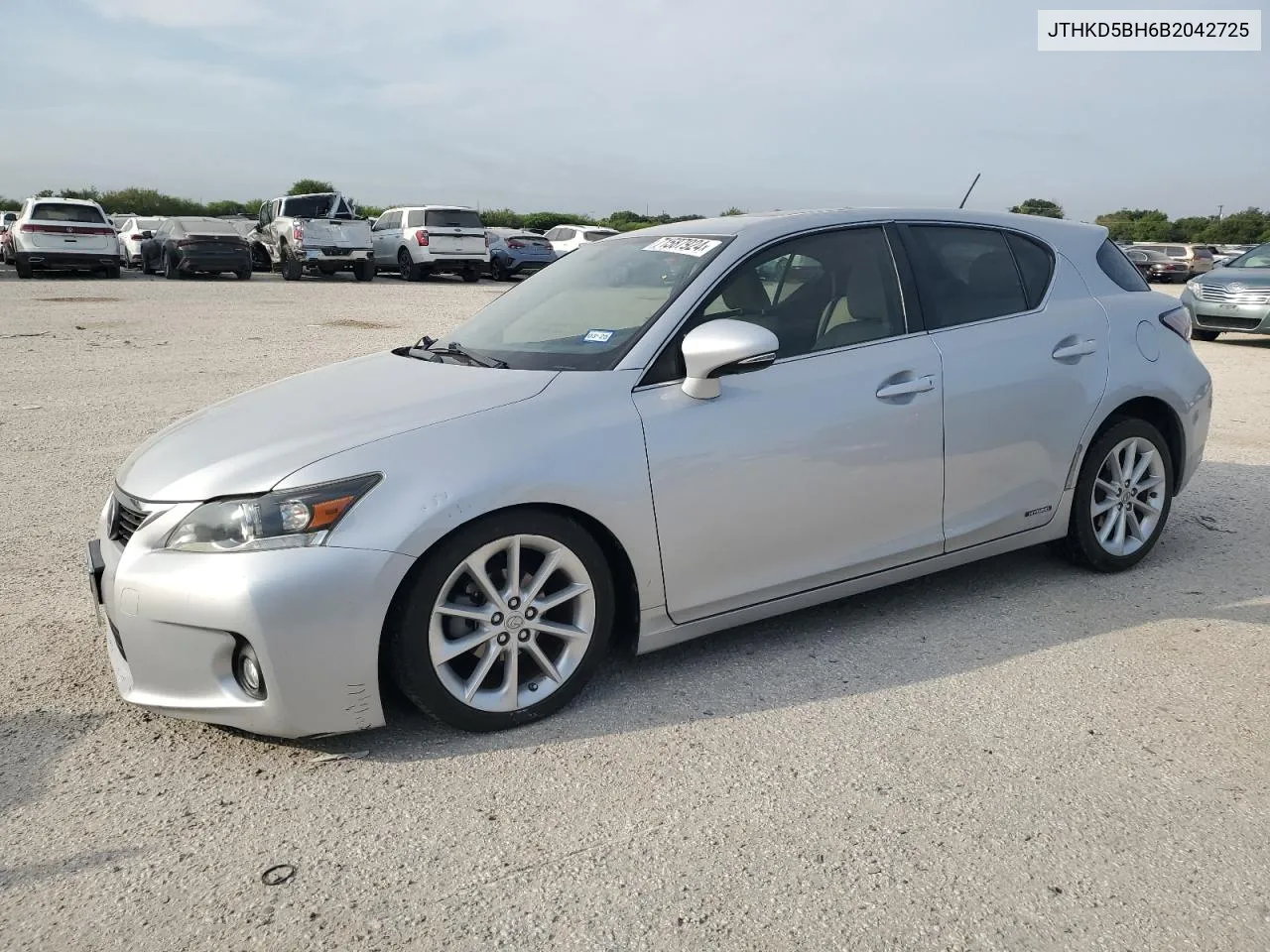 2011 Lexus Ct 200 VIN: JTHKD5BH6B2042725 Lot: 71587924