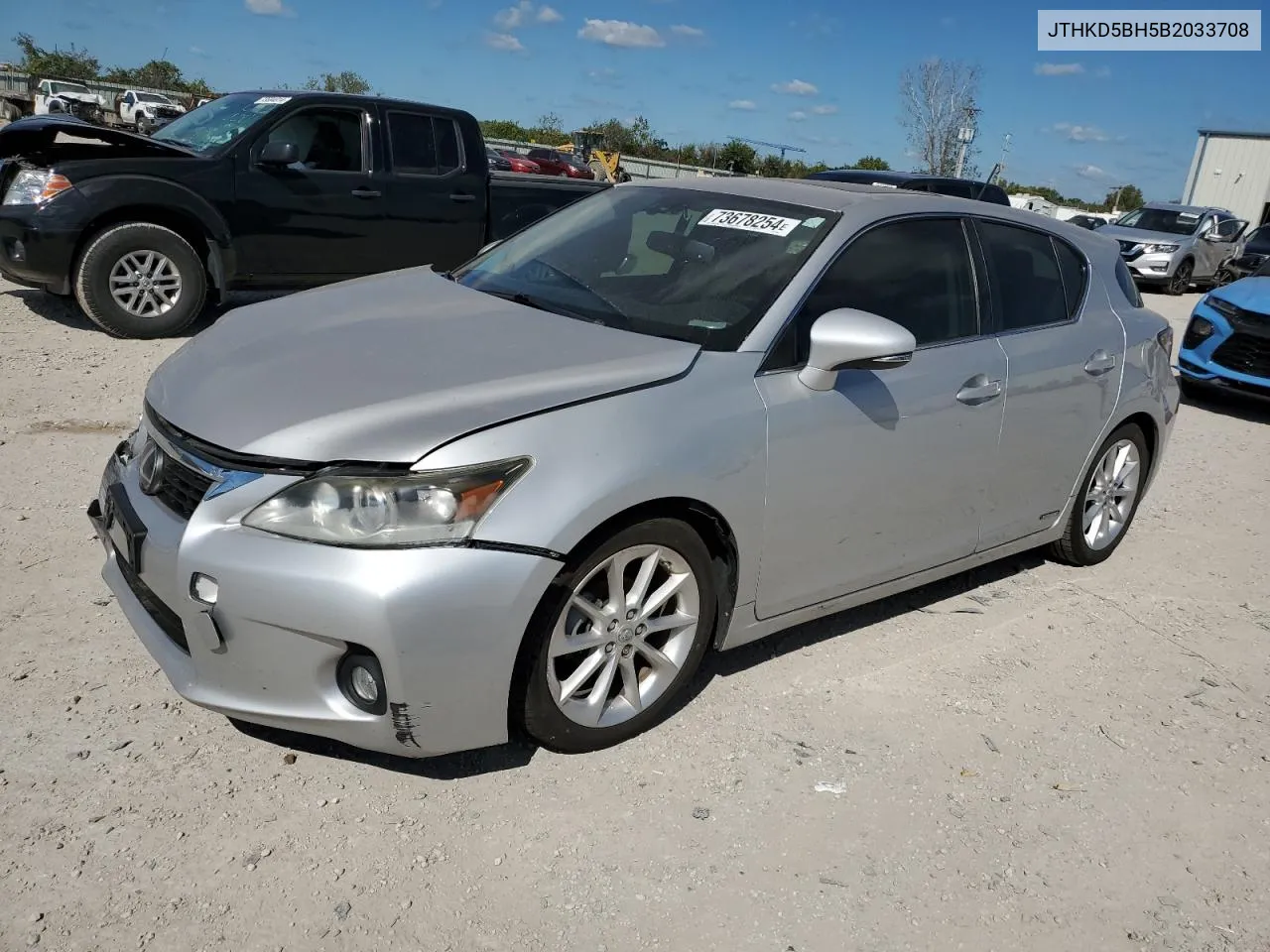 2011 Lexus Ct 200 VIN: JTHKD5BH5B2033708 Lot: 73678254