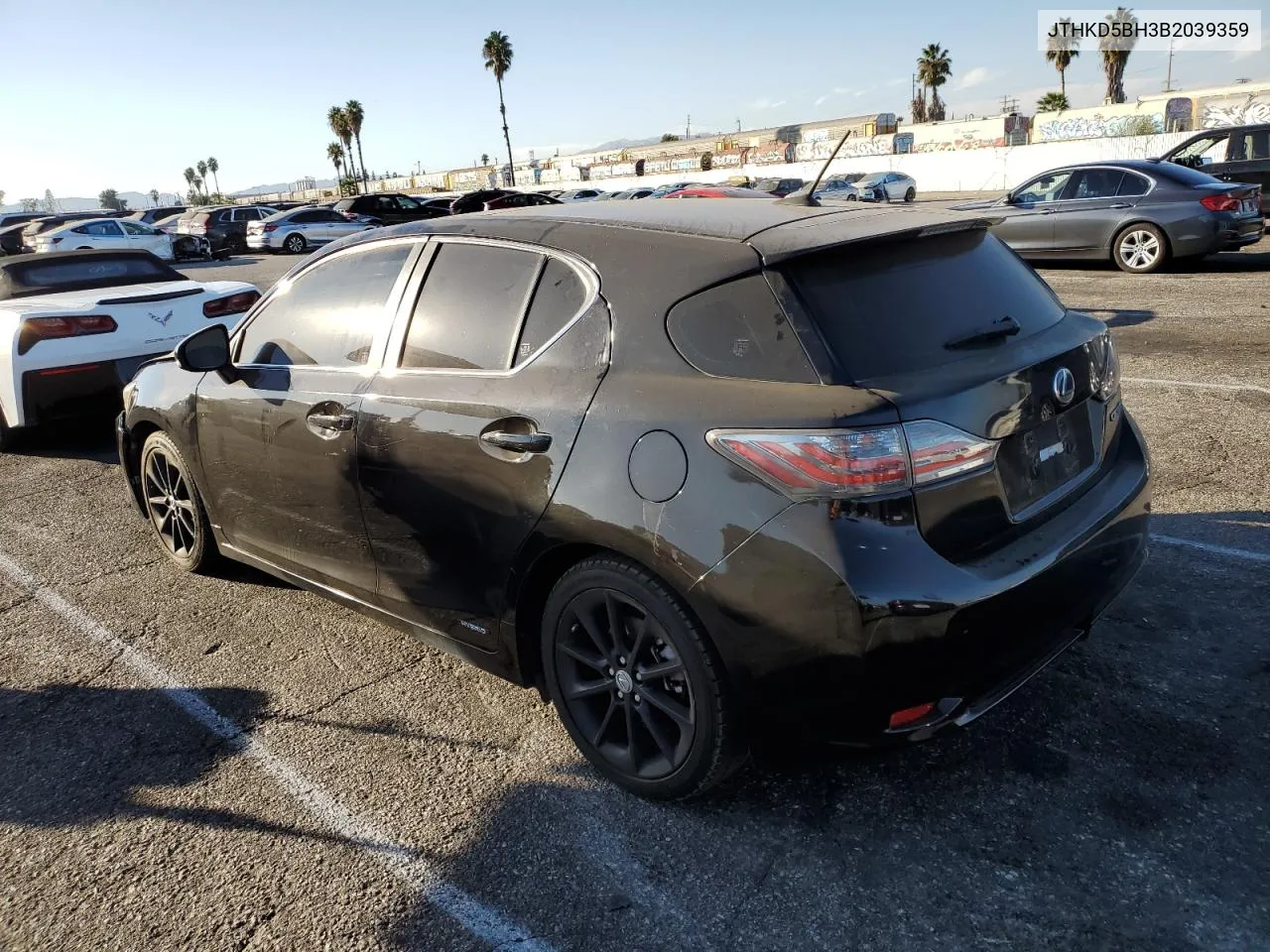 2011 Lexus Ct 200 VIN: JTHKD5BH3B2039359 Lot: 77903354