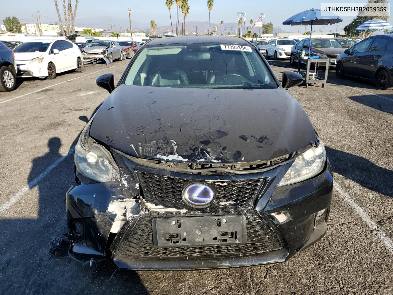 2011 Lexus Ct 200 VIN: JTHKD5BH3B2039359 Lot: 77903354