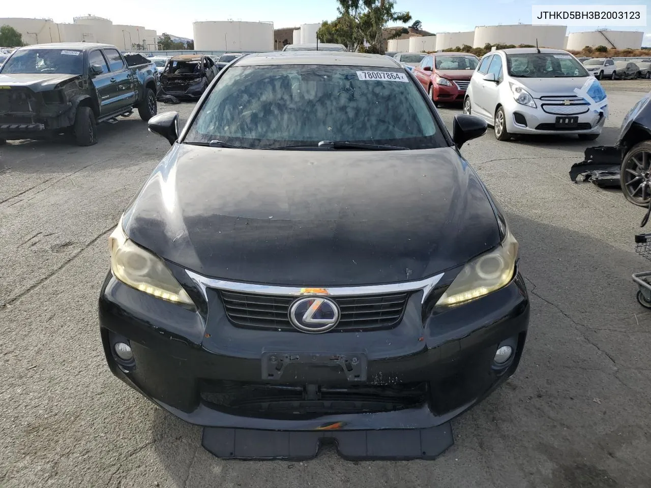 2011 Lexus Ct 200 VIN: JTHKD5BH3B2003123 Lot: 78007864