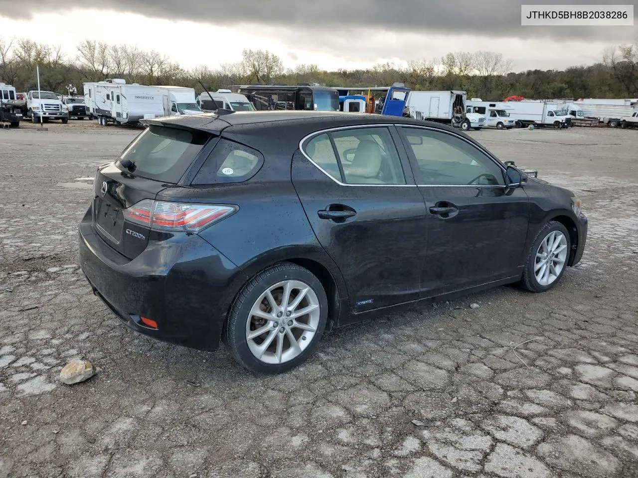 2011 Lexus Ct 200 VIN: JTHKD5BH8B2038286 Lot: 79235564