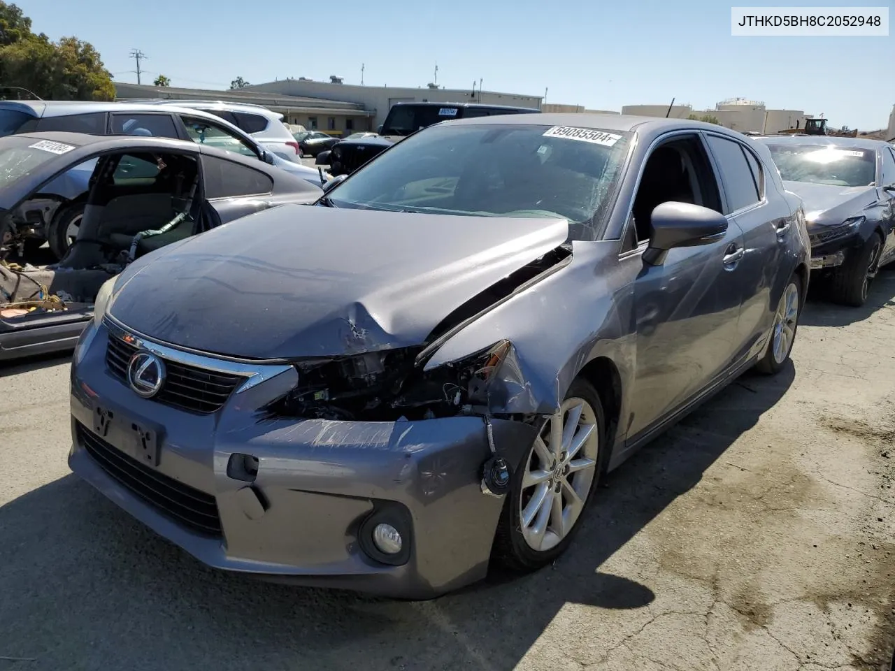 2012 Lexus Ct 200 VIN: JTHKD5BH8C2052948 Lot: 59085504