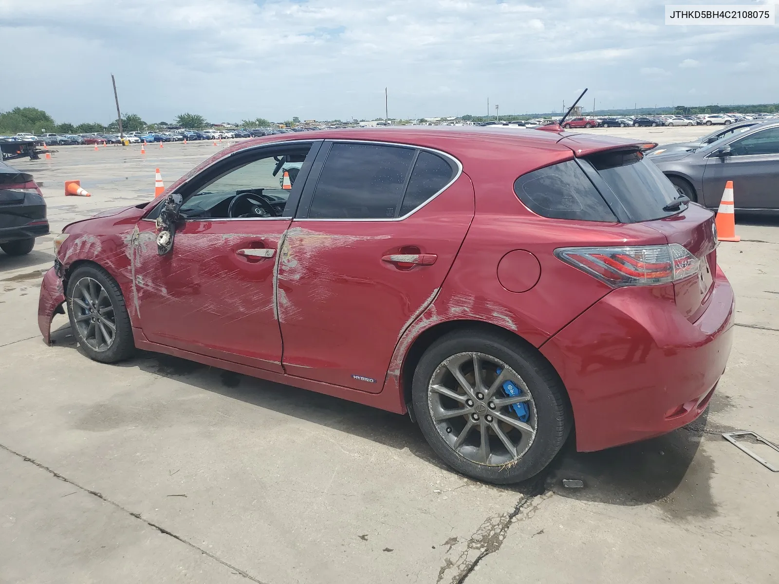 2012 Lexus Ct 200 VIN: JTHKD5BH4C2108075 Lot: 61860504