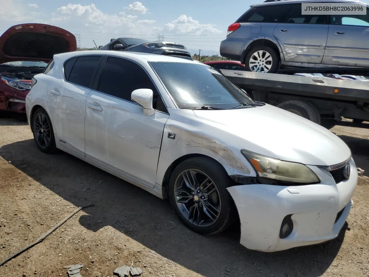 2012 Lexus Ct 200 VIN: JTHKD5BH8C2063996 Lot: 63559244