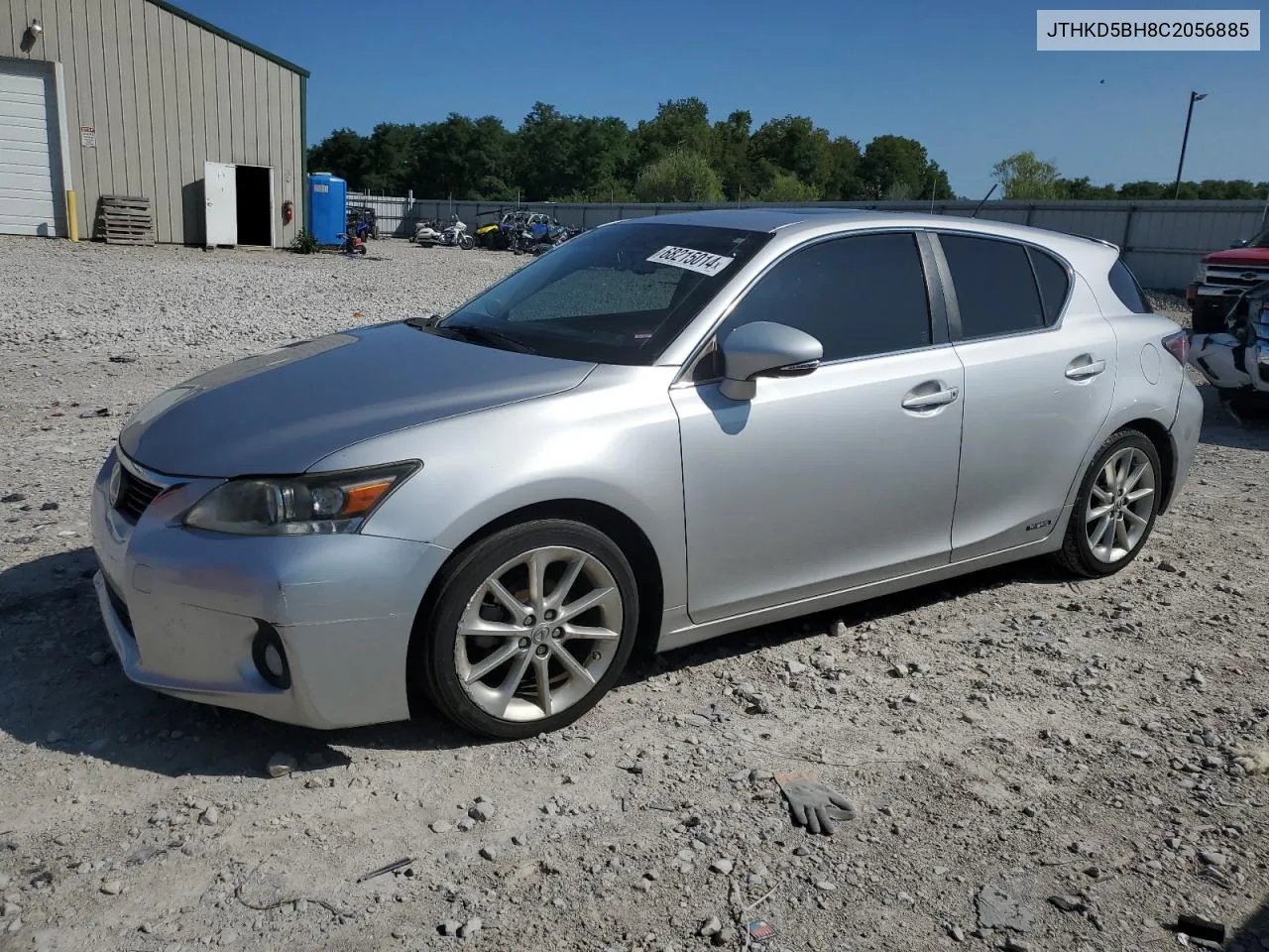 2012 Lexus Ct 200 VIN: JTHKD5BH8C2056885 Lot: 68215014