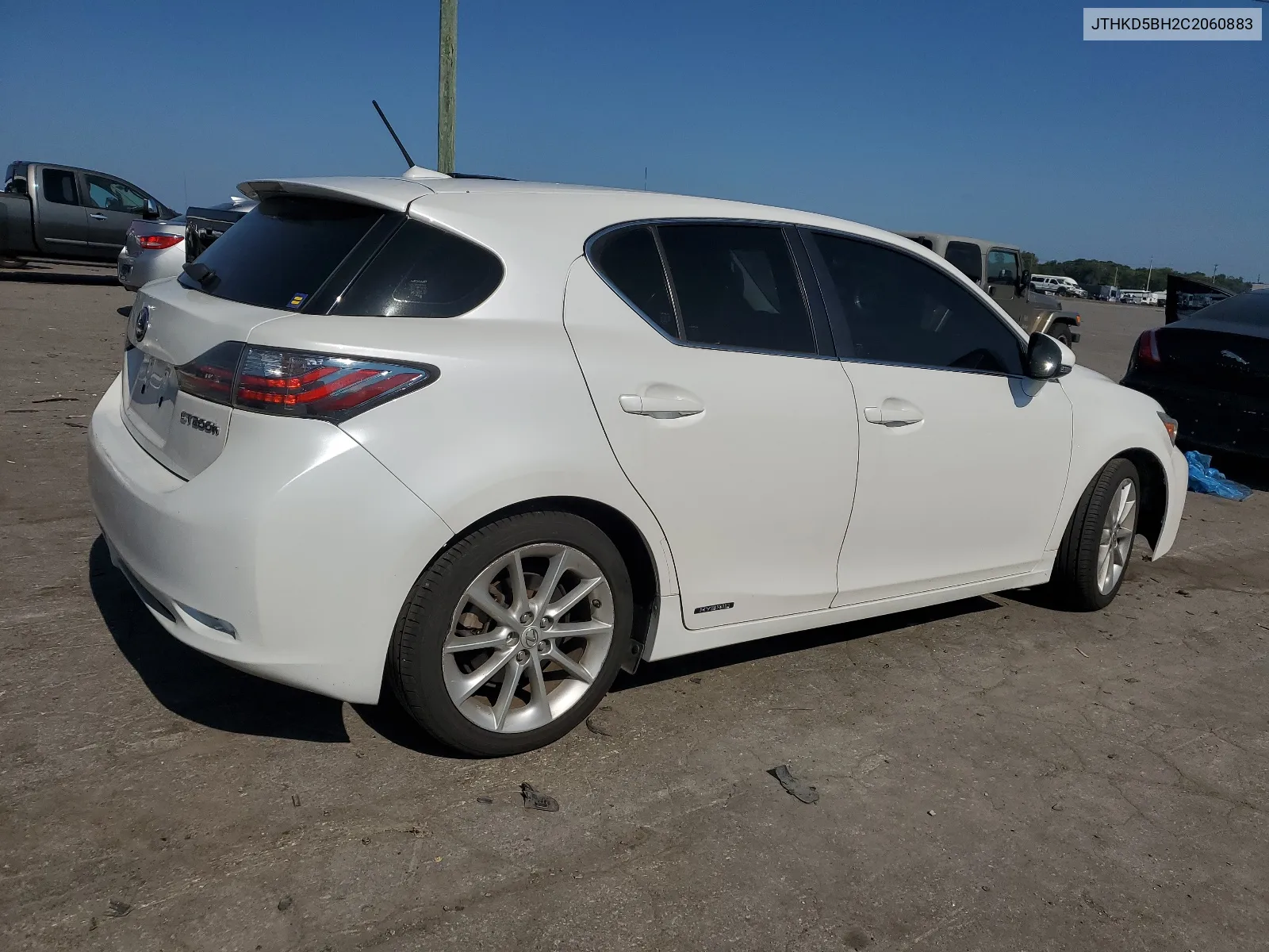 2012 Lexus Ct 200 VIN: JTHKD5BH2C2060883 Lot: 68354414