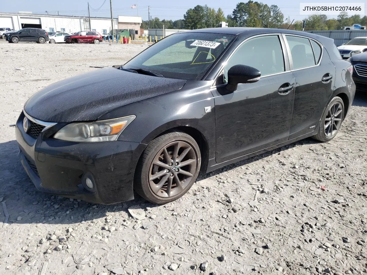 2012 Lexus Ct 200 VIN: JTHKD5BH1C2074466 Lot: 70601373