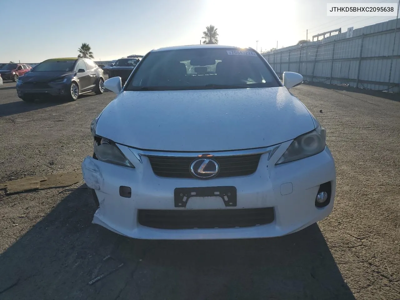 2012 Lexus Ct 200 VIN: JTHKD5BHXC2095638 Lot: 70843224