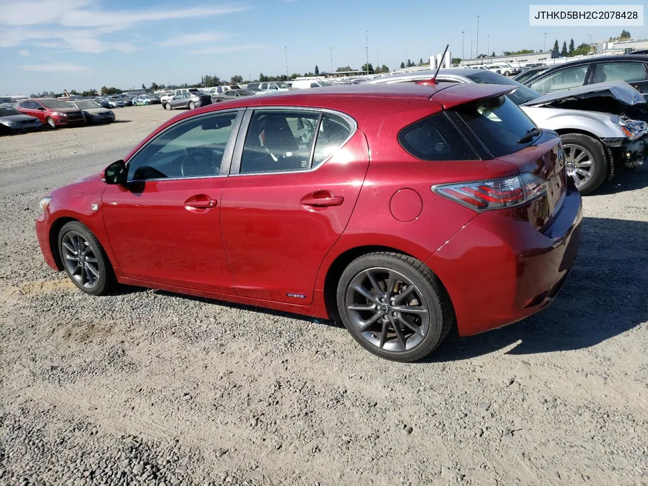 2012 Lexus Ct 200 VIN: JTHKD5BH2C2078428 Lot: 72283974