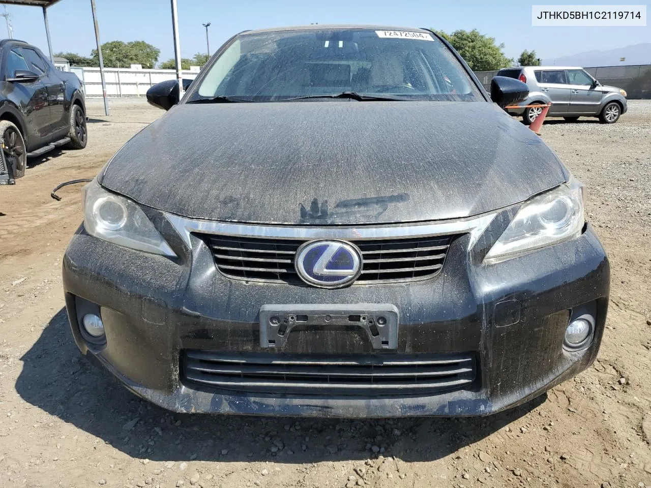 2012 Lexus Ct 200 VIN: JTHKD5BH1C2119714 Lot: 72472504