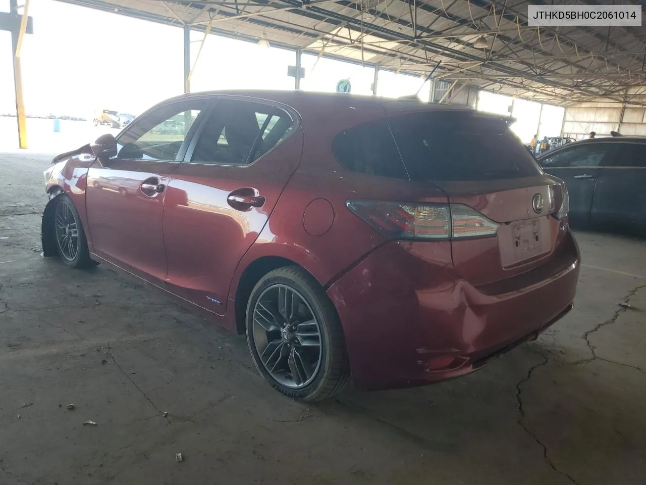 2012 Lexus Ct 200 VIN: JTHKD5BH0C2061014 Lot: 72745964