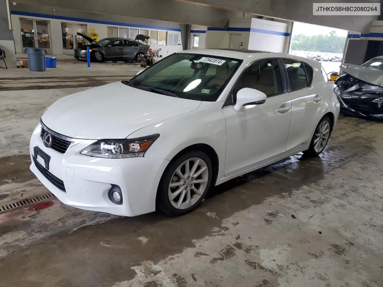 2012 Lexus Ct 200 VIN: JTHKD5BH8C2080264 Lot: 72943914